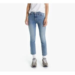 Mother Denim The Rascal Ankle Fray Jeans Bonfire Lightning Women's size 25